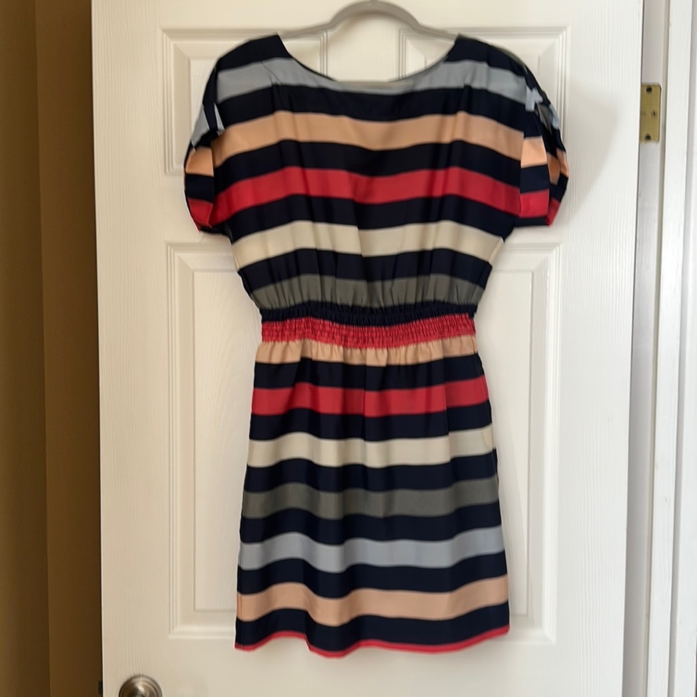 BCBG striped mini dress